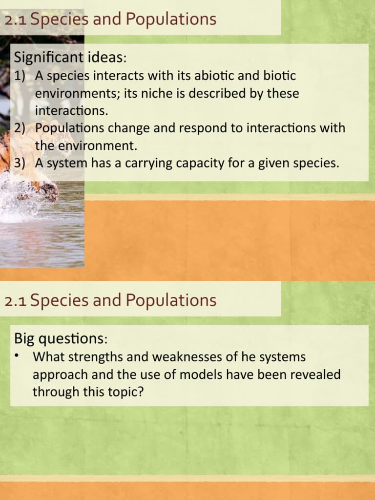 What Does an Unstable Species Population Mean for Ecosystems
