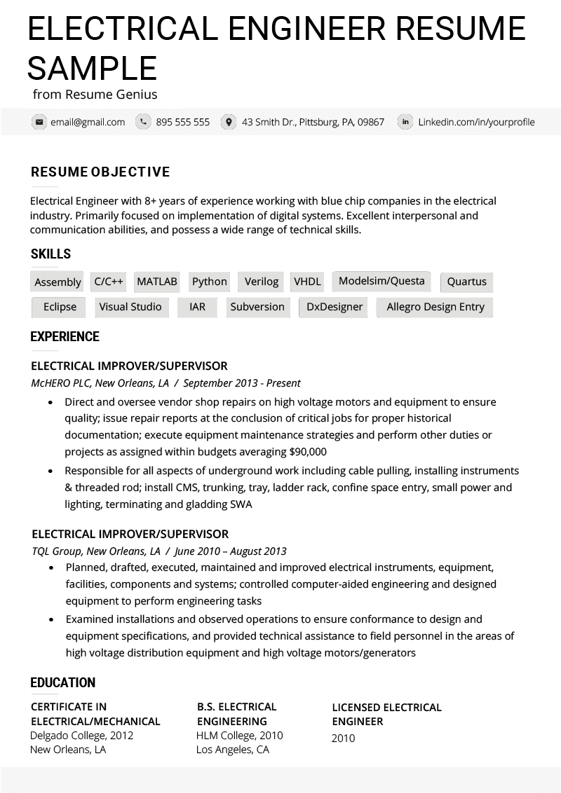 Best Electrical Engineering Projects to Impress on Your Resume