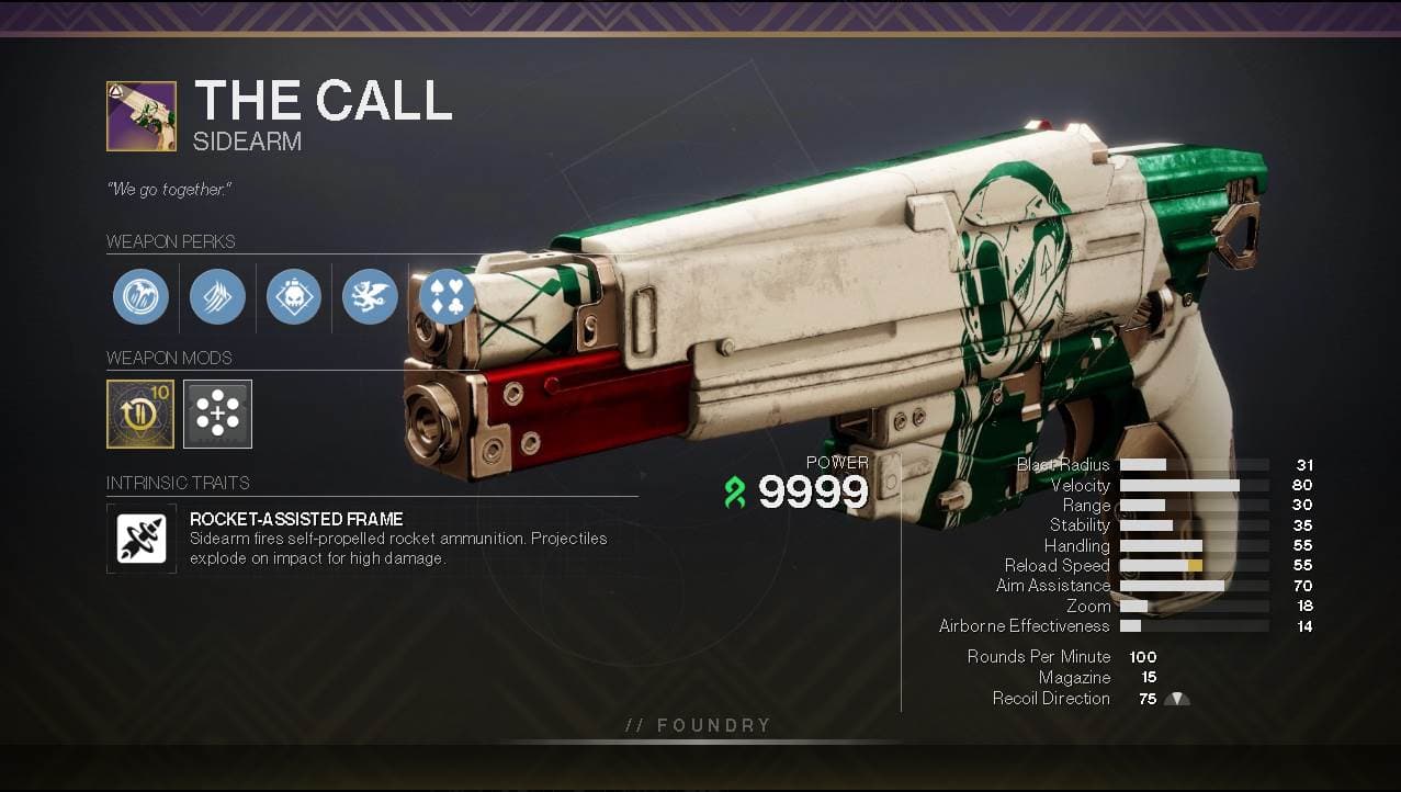 The Call God Roll PvE: The Best Build for Endgame Content
