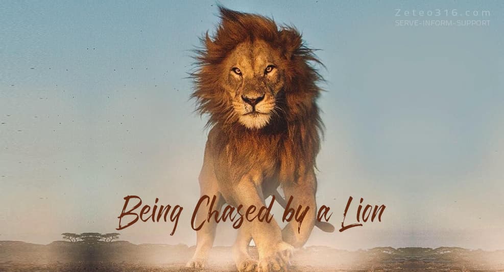 Dream Meaning of Being Chased By A Lion