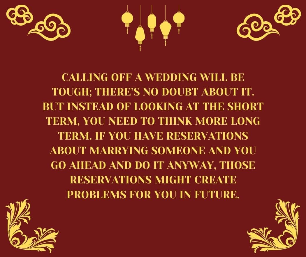 Dream Meaning of Calling Off Wedding