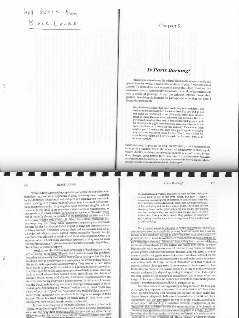 Bell Hooks on Paris Is Burning: A Radical Perspective on Drag and Identity