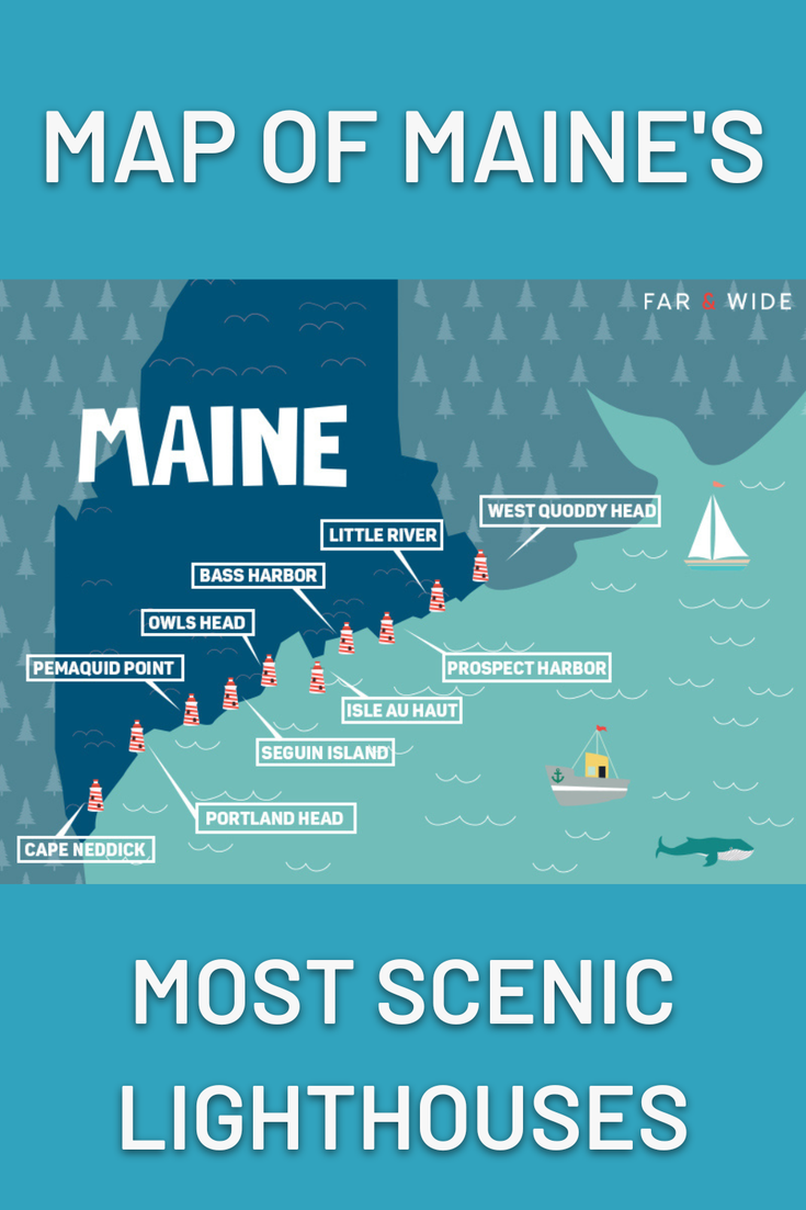Map of Lighthouses in Maine: A Guide to Coastal Icons