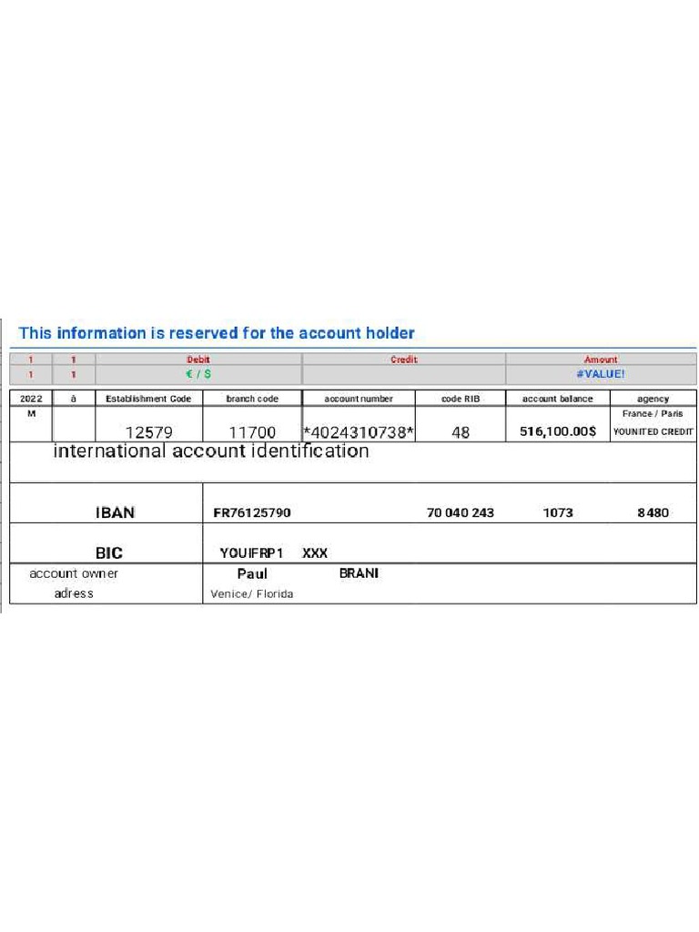 Dream Meaning of Bank Account Statement