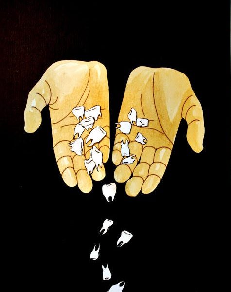 Dream Meaning of All Teeth Falling Out