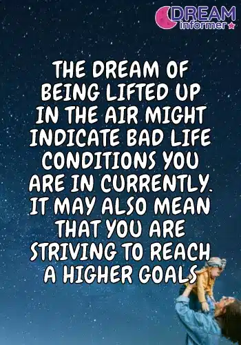 Dream Meaning of Being Lifted Up In The Air