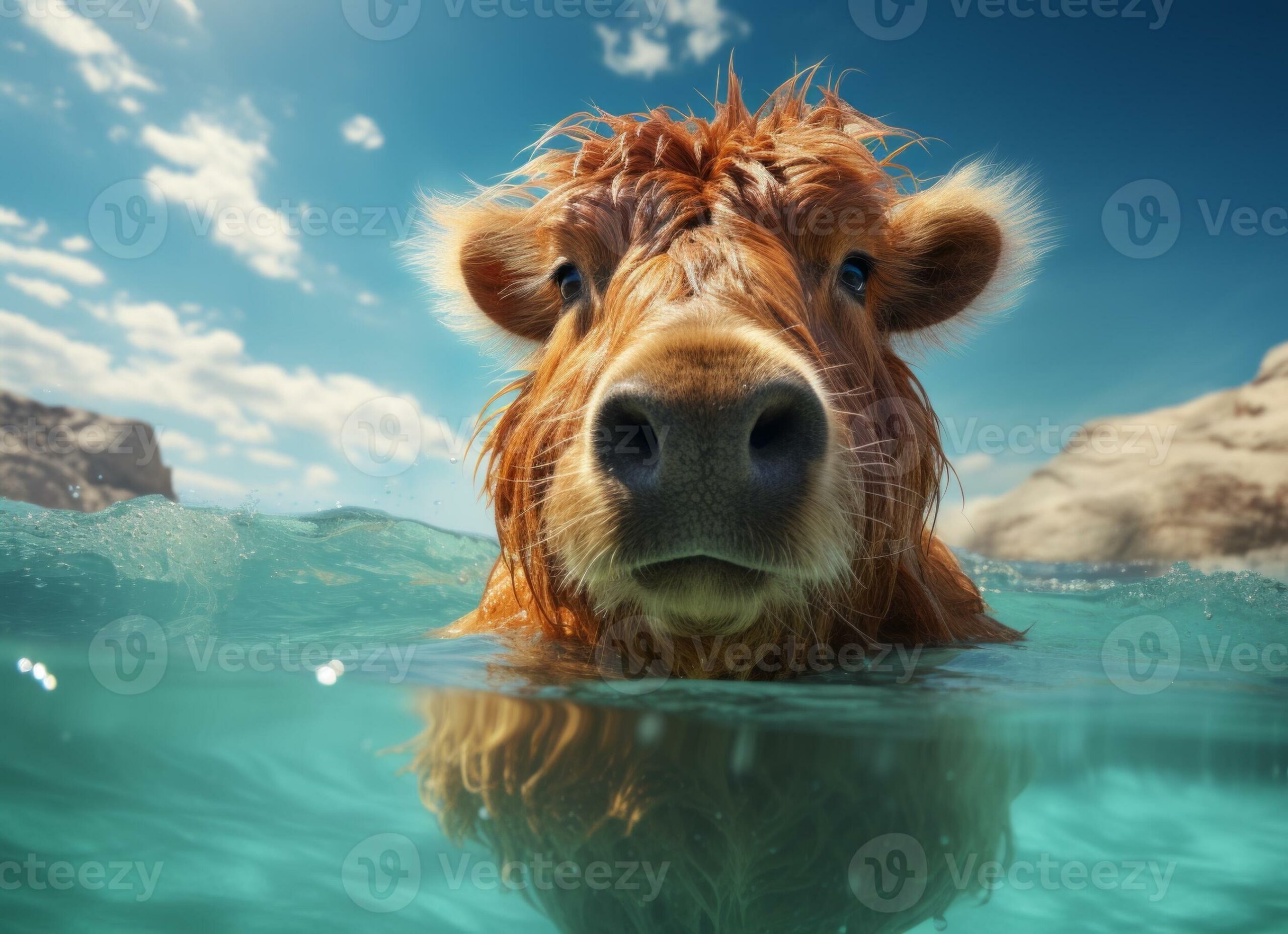 Dream Meaning of Cows Swimming In The Sea